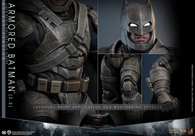 Armored Batman 2.0 Deluxe Batman v Superman Dawn of Justice Movie Masterpiece 1/6 Action Figure by Hot Toys