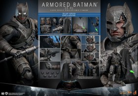 Armored Batman 2.0 Deluxe Batman v Superman Dawn of Justice Movie Masterpiece 1/6 Action Figure by Hot Toys