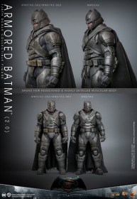 Armored Batman 2.0 Batman v Superman Dawn of Justice Movie Masterpiece 1/6 Action Figure by Hot Toys