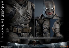 Armored Batman 2.0 Batman v Superman Dawn of Justice Movie Masterpiece 1/6 Action Figure by Hot Toys