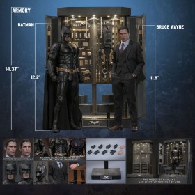 Batman Armory with Bruce Wayne (2.0) The Dark Knight 1/6 Action Figures & Diorama by Hot Toys
