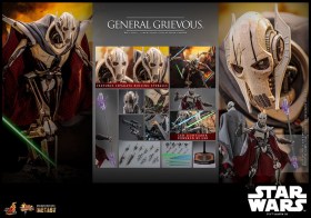 General Grievous Star Wars Movie Masterpiece Diecast 1/6 Action Figure by Hot Toys