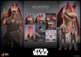Jar Jar Binks Star Wars The Phantom Menace 1/6 Action Figure by Hot Toys