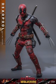 Deadpool (Battling Version) Deadpool & Wolverine Movie Masterpiece 1/6 Action Figure by Hot Toys