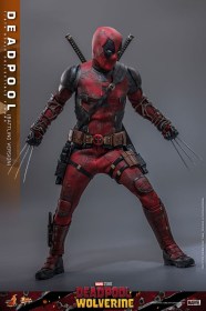 Deadpool (Battling Version) Deadpool & Wolverine Movie Masterpiece 1/6 Action Figure by Hot Toys