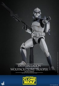104th Battalion Wolfpack Clone Trooper Deluxe Version Star Wars The Clone Wars 1/6 Action Figure by Hot Toys