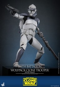 104th Battalion Wolfpack Clone Trooper Deluxe Version Star Wars The Clone Wars 1/6 Action Figure by Hot Toys
