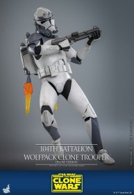 104th Battalion Wolfpack Clone Trooper Deluxe Version Star Wars The Clone Wars 1/6 Action Figure by Hot Toys