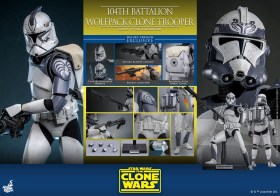104th Battalion Wolfpack Clone Trooper Deluxe Version Star Wars The Clone Wars 1/6 Action Figure by Hot Toys
