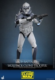 104th Battalion Wolfpack Clone Trooper Star Wars The Clone Wars 1/6 Action Figure by Hot Toys
