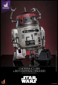 Chopper (C1-10P™) & BD-1™ (Imperial Disguise) Star Wars 1/6 Action Figure Set by Hot Toys