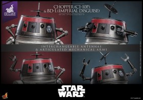 Chopper (C1-10P™) & BD-1™ (Imperial Disguise) Star Wars 1/6 Action Figure Set by Hot Toys