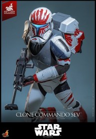 Clone Commando Sev Exclusive Star Wars The Clone Wars 1/6 Action Figure by Hot Toys