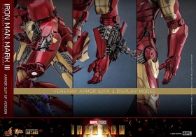 Iron Man Mark III (Armor Suit Up Version) Iron Man Diecast 1/6 Action Figure by Hot Toys