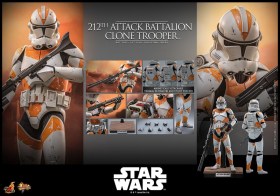 212th Attack Battalion Clone Trooper Star Wars The Clone Wars 1/6 Action Figure by Hot Toys