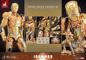 Iron Man Mark III (Golden & Copper Gold Version) Exclusive Diecast 1/6 Action Figure by Hot Toys