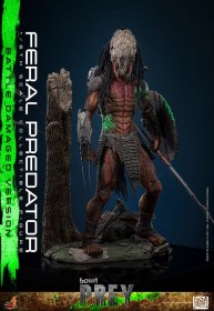 Feral Predator (Battle Damaged Version) Prey 1/6 Action Figure by Hot Toys