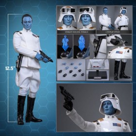 Grand Admiral Thrawn (Imperial Armor) Exclusive Star Wars Rebels 1/6 Action Figure by Hot Toys