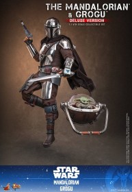The Mandalorian and Grogu (Deluxe Version) Star Wars 1/6 Action Figure by Hot Toys