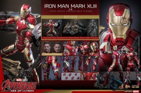 Iron Man Mark XLIII (2.0) (Deluxe Version) Avengers Age of Ultron 1/6 Action Figure by Hot Toys