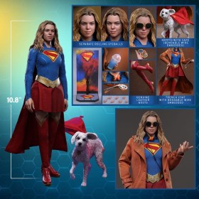 Supergirl & Krypto DC Comics 1/6 Action Figure Set by Hot Toys