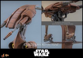 Battle Droid & STAP Star Wars The Phantom Menace 1/6 Action Figure Set by Hot Toys