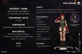Cammy Street Fighter 6 Silicone 1/3 Action Figure by Infinity Studio
