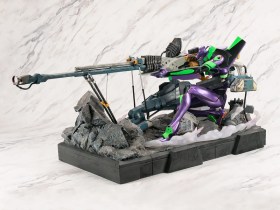 Yashima Evangelion Unit-01 Premium Metallic Color Ver. Rebuild of Evangelion Operation Statue by Infinity Studio