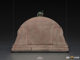 Boba Fett on Throne Star Wars The Mandalorian Deluxe Art 1/10 Scale Statue by Iron Studios