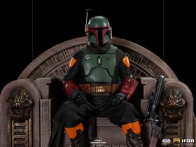 Boba Fett on Throne Star Wars The Mandalorian Deluxe Art 1/10 Scale Statue by Iron Studios