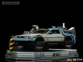 DeLorean Back to the Future II Art 1/10 Scale Statue by Iron Studios