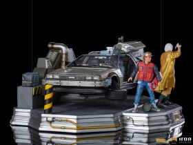 DeLorean Full Set Deluxe Back to the Future II Art 1/10 Scale Statues by Iron Studios