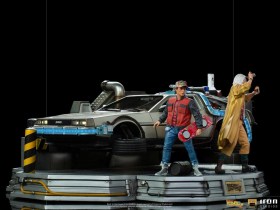 DeLorean Full Set Deluxe Back to the Future II Art 1/10 Scale Statues by Iron Studios