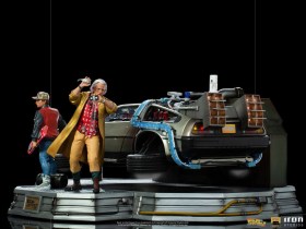 DeLorean Full Set Deluxe Back to the Future II Art 1/10 Scale Statues by Iron Studios