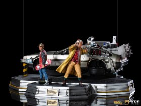 DeLorean Full Set Deluxe Back to the Future II Art 1/10 Scale Statues by Iron Studios