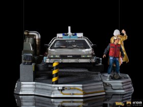 DeLorean Full Set Deluxe Back to the Future II Art 1/10 Scale Statues by Iron Studios