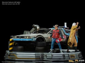 DeLorean Full Set Deluxe Back to the Future II Art 1/10 Scale Statues by Iron Studios