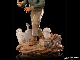 The Wolf Man Universal Monsters Deluxe Art 1/10 Scale Statue by Iron Studios