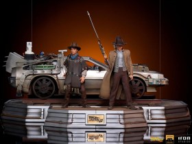 Full Set Deluxe Back to the Future III Art 1/10 Scale Statues by Iron Studios