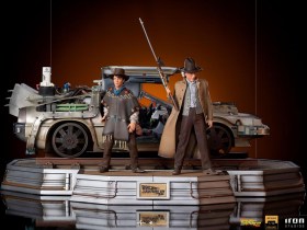 Full Set Deluxe Back to the Future III Art 1/10 Scale Statues by Iron Studios