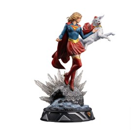 Supergirl & Krypto Supergirl (2026) Art 1/10 Scale Statue by Iron Studios