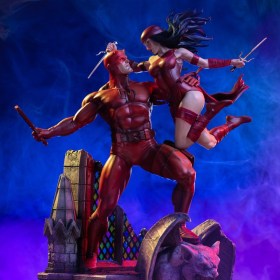 Daredevil & Elektra Marvel Comics Diorama 1/6 Statue by Iron Studios