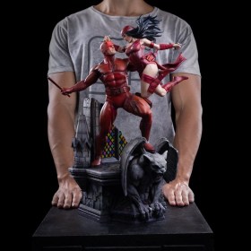Daredevil & Elektra Marvel Comics Diorama 1/6 Statue by Iron Studios