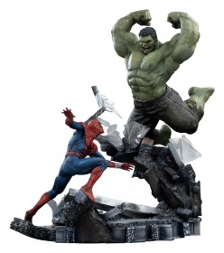 Spider-Man vs Hulk Marvel Comics Art 1/10 Scale Statue by Iron Studios