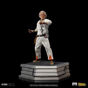 Doc Brown Back to the Future Art 1/10 Scale Statue by Iron Studios