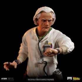 Doc Brown Back to the Future Art 1/10 Scale Statue by Iron Studios