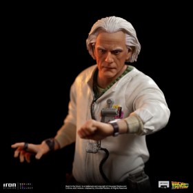 Doc Brown Back to the Future Art 1/10 Scale Statue by Iron Studios