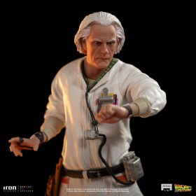 Doc Brown Back to the Future Art 1/10 Scale Statue by Iron Studios