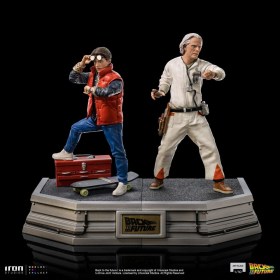 Doc Brown Back to the Future Art 1/10 Scale Statue by Iron Studios