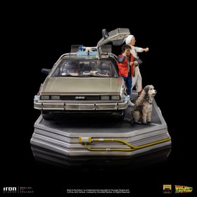 DeLorean Full Set Back to the Future Art 1/10 Scale Statue by Iron Studios